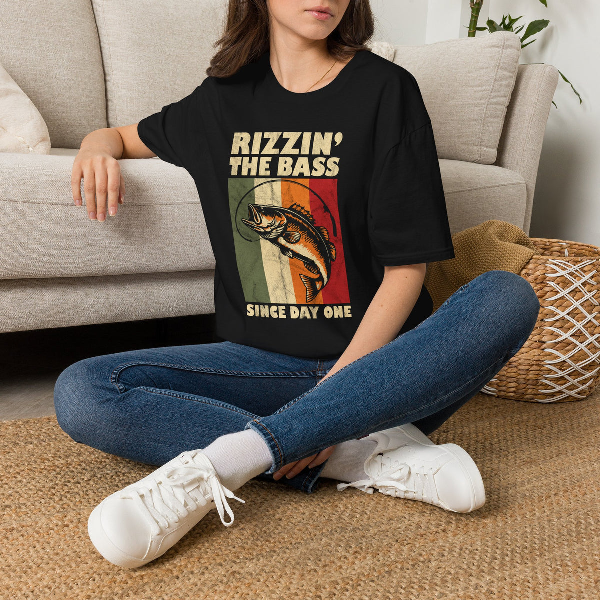 Rizzin' the Bass Fishing T-Shirt