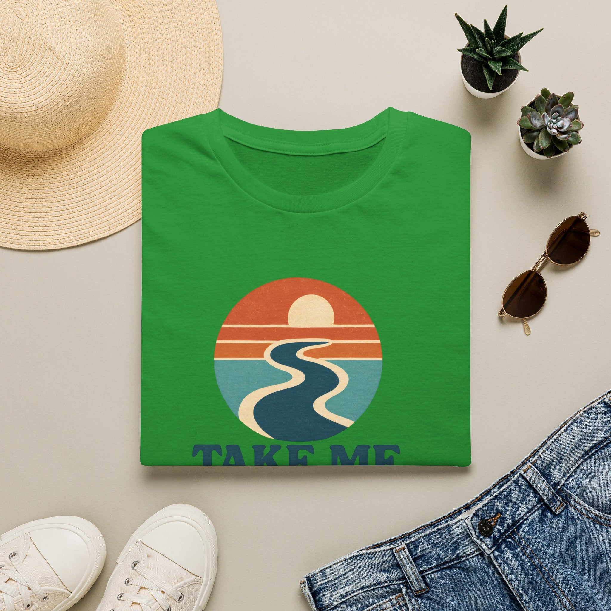 Sunset River Graphic T-Shirt
