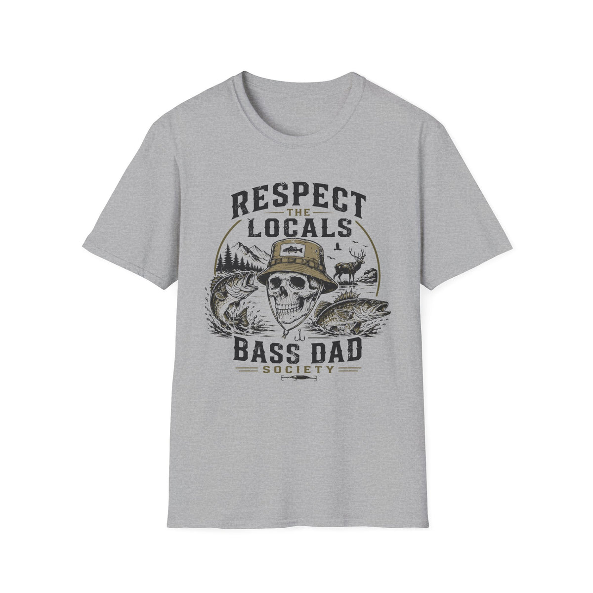 Respect the Locals Bass Dad T-Shirt