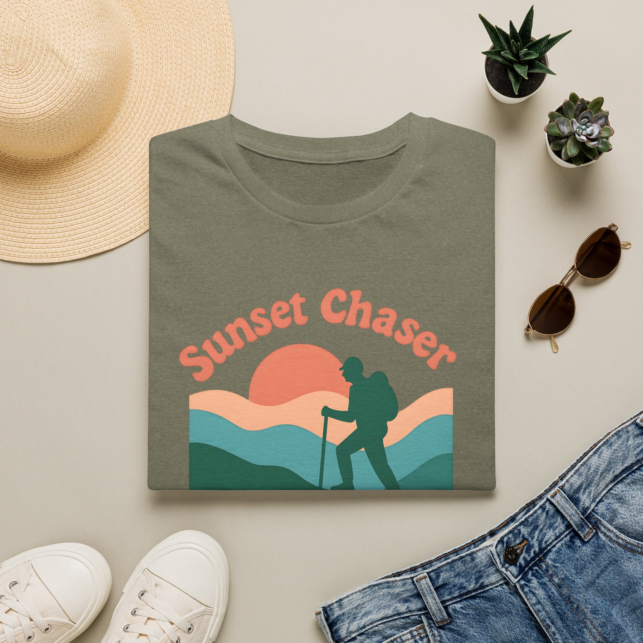 Hiker on Sunset Trail T-Shirt