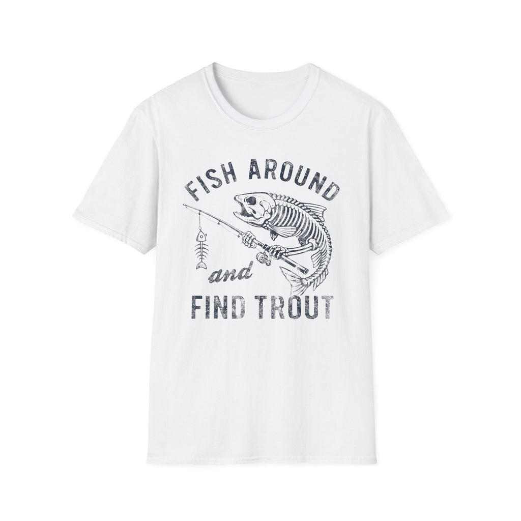 Skeleton Trout Fishing T-Shirt
