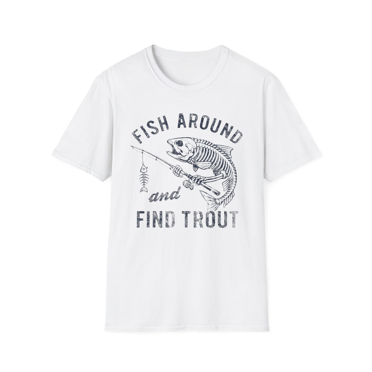 Skeleton Trout Fishing T-Shirt