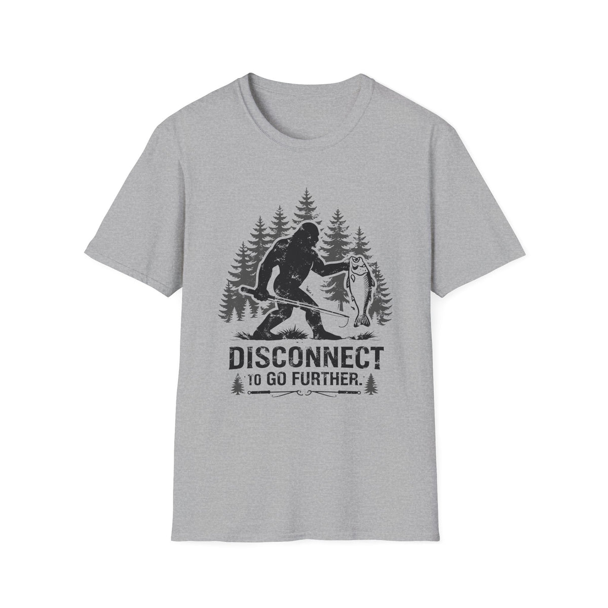 Bigfoot Fishing T-Shirt T-Shirt