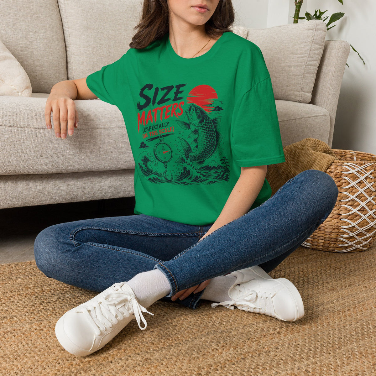 Size Matters Japanese Style Fish T-Shirt