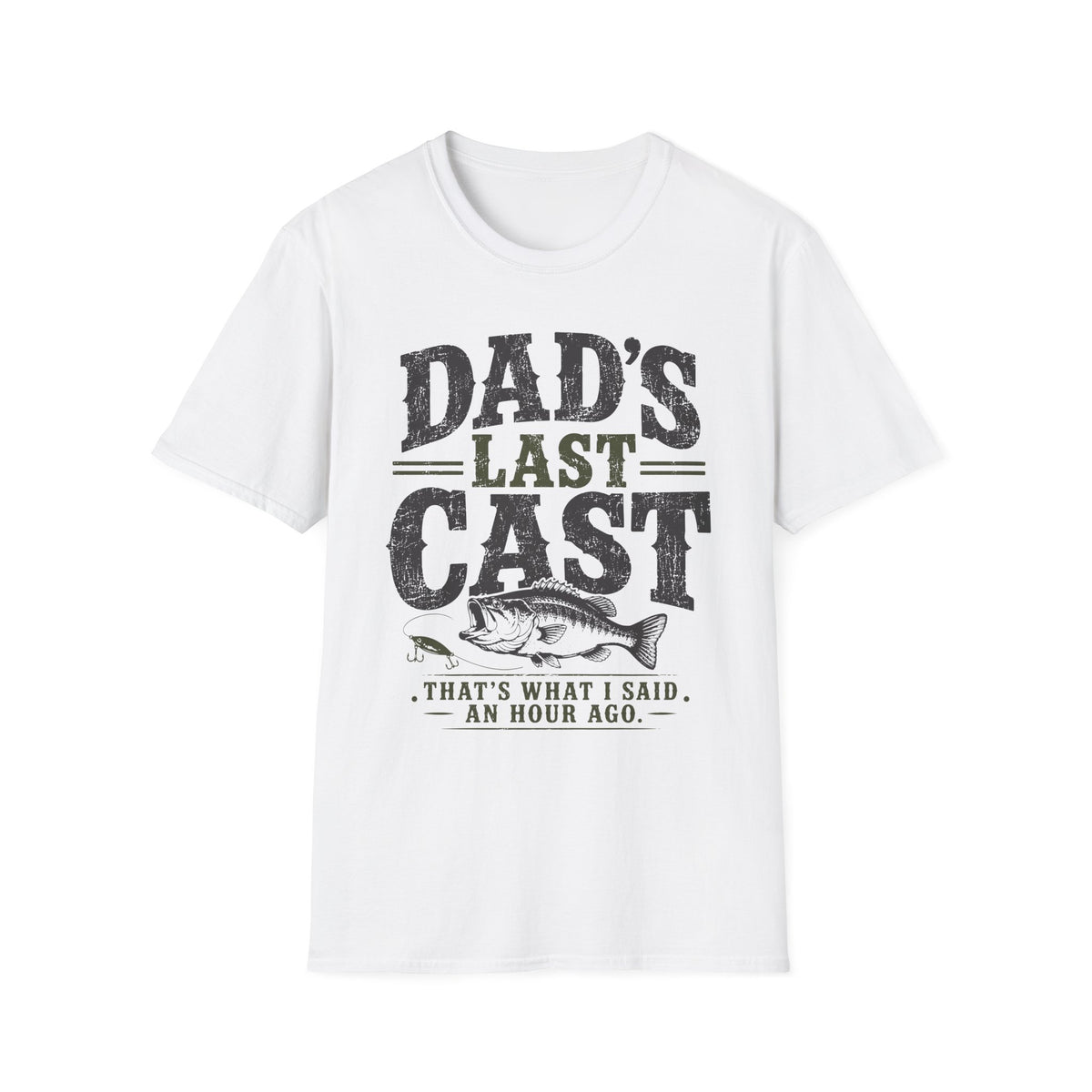 Dad's Last Cast Fishing T-Shirt