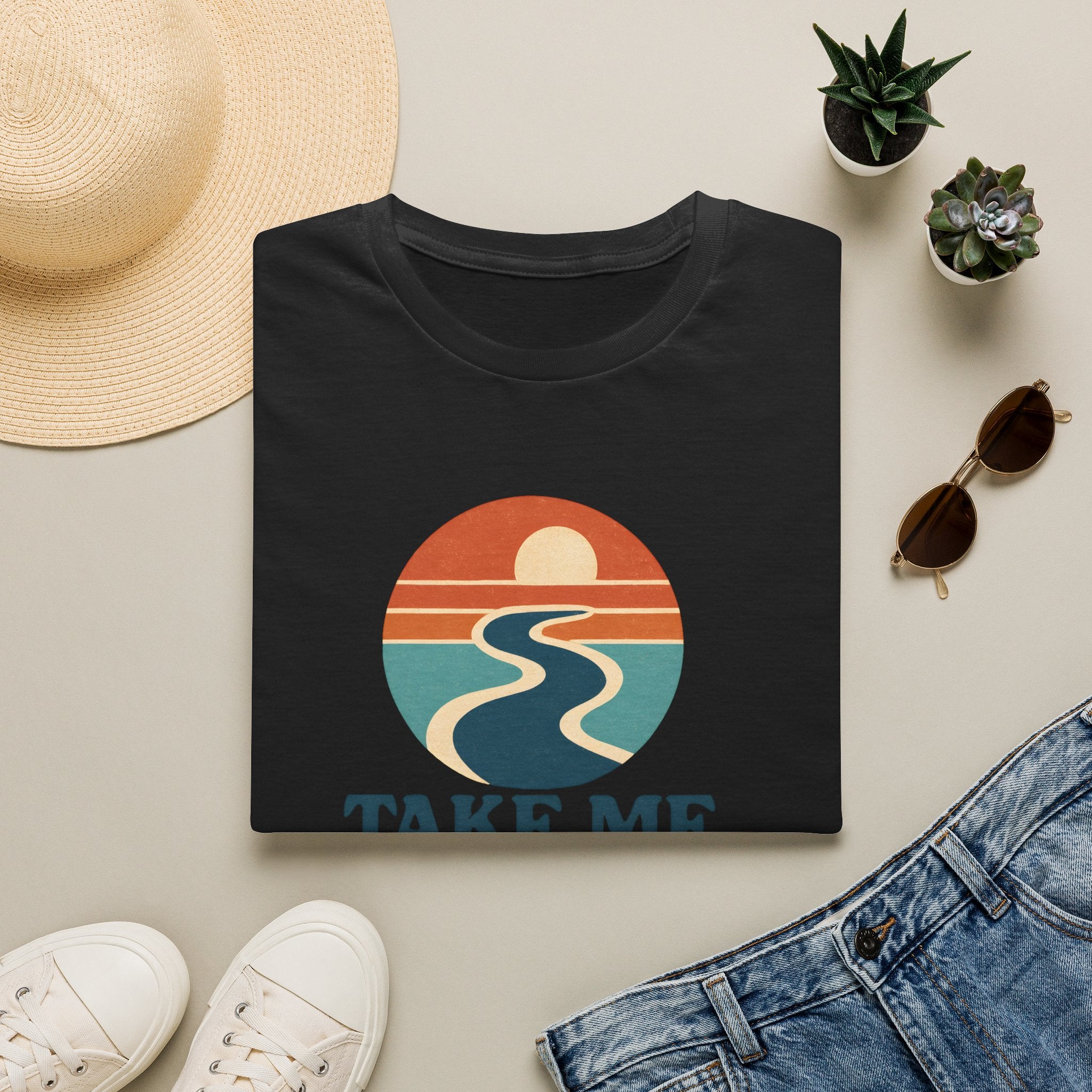 Sunset River Graphic T-Shirt