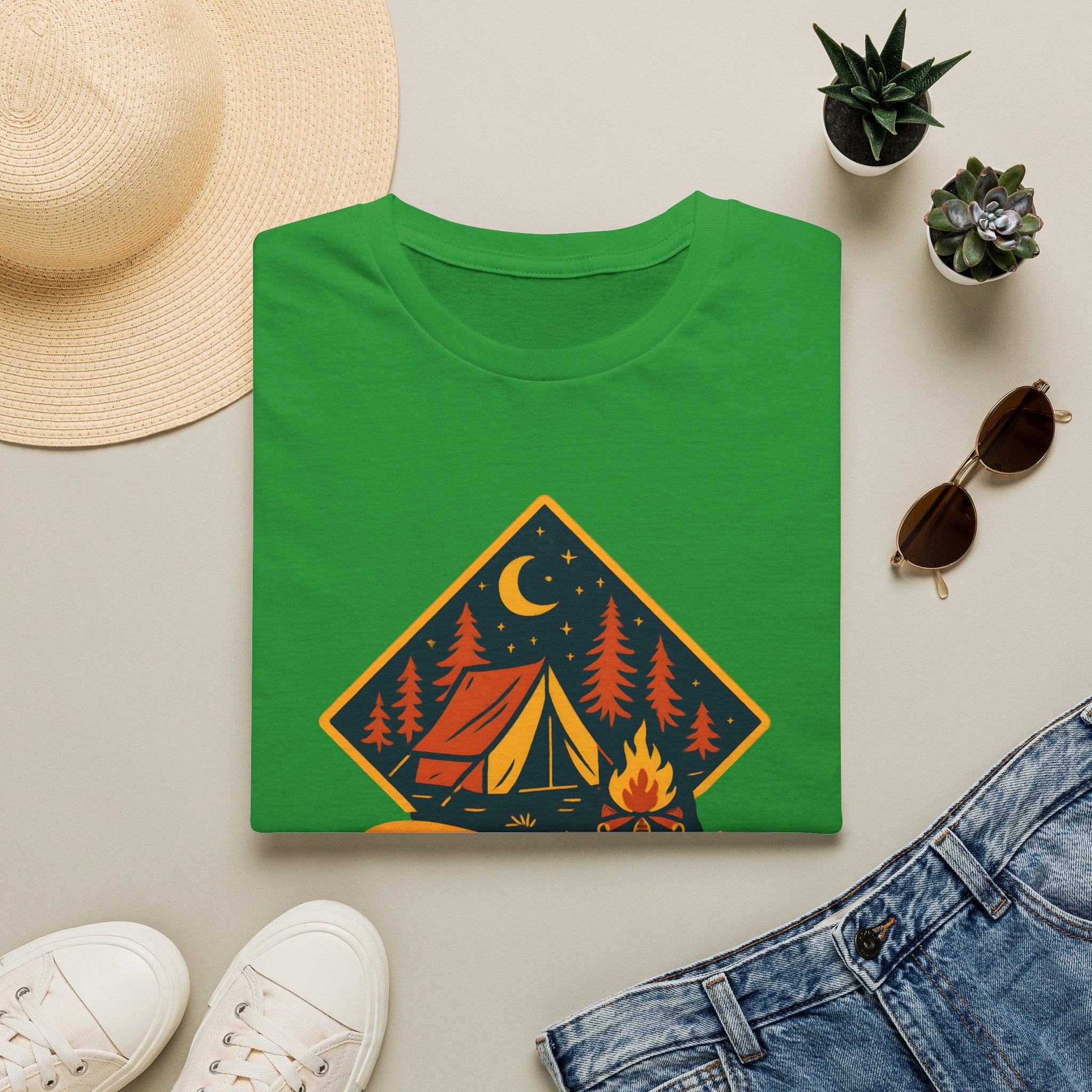 Camping Night Campfire T-Shirt