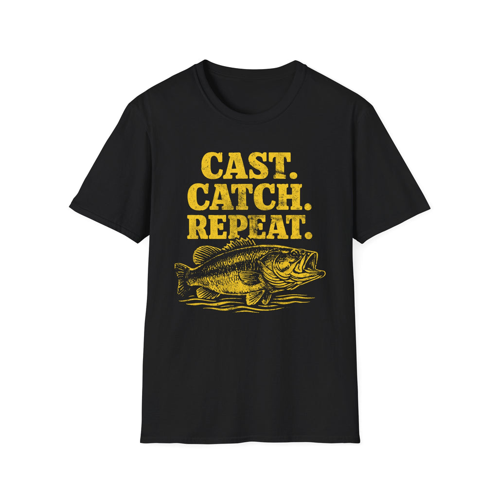 Cast. Catch. Repeat. Fishing T-Shirt