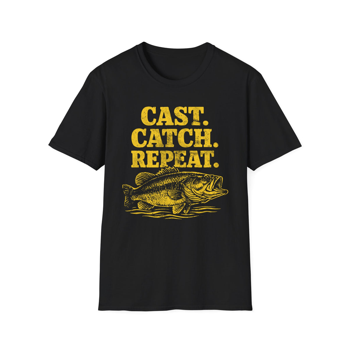 Cast. Catch. Repeat. Fishing T-Shirt