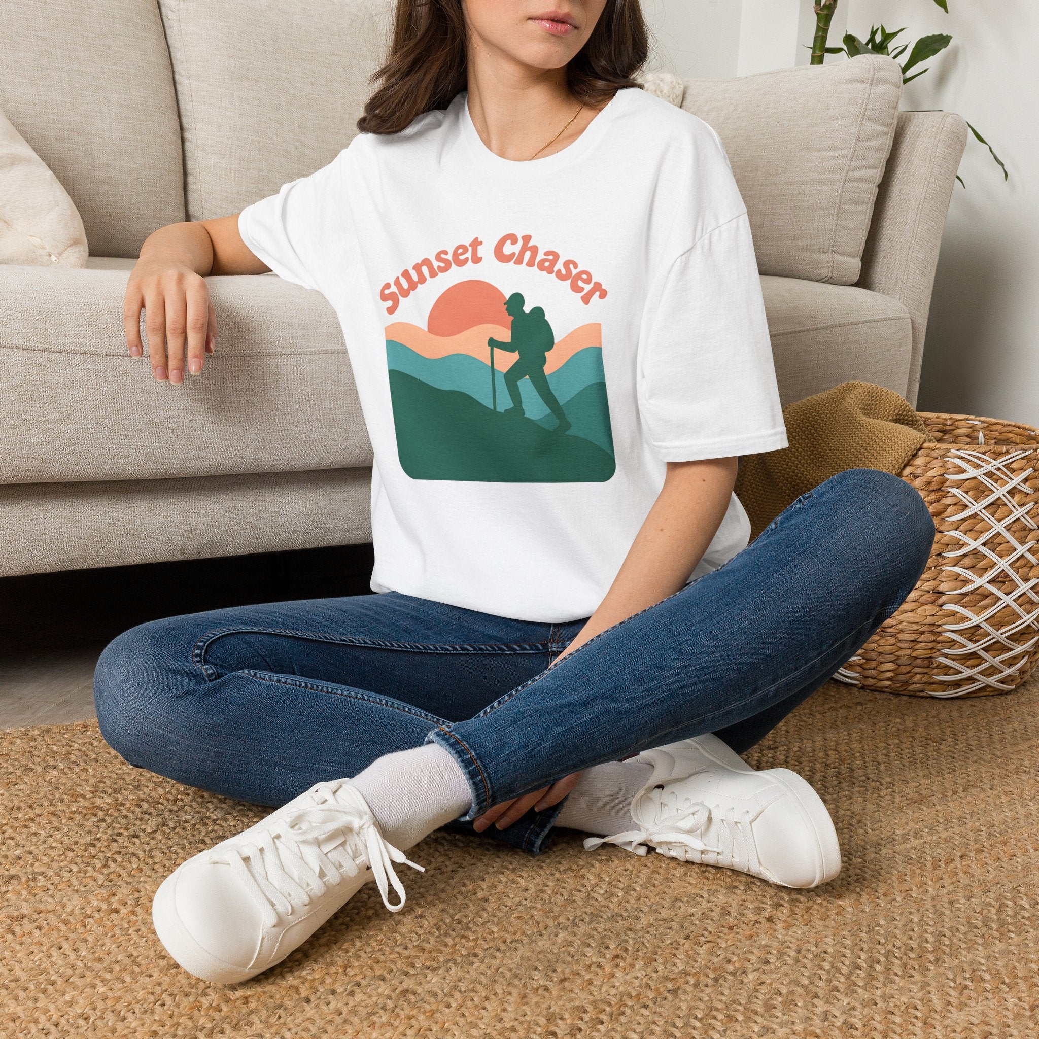 Hiker on Sunset Trail T-Shirt