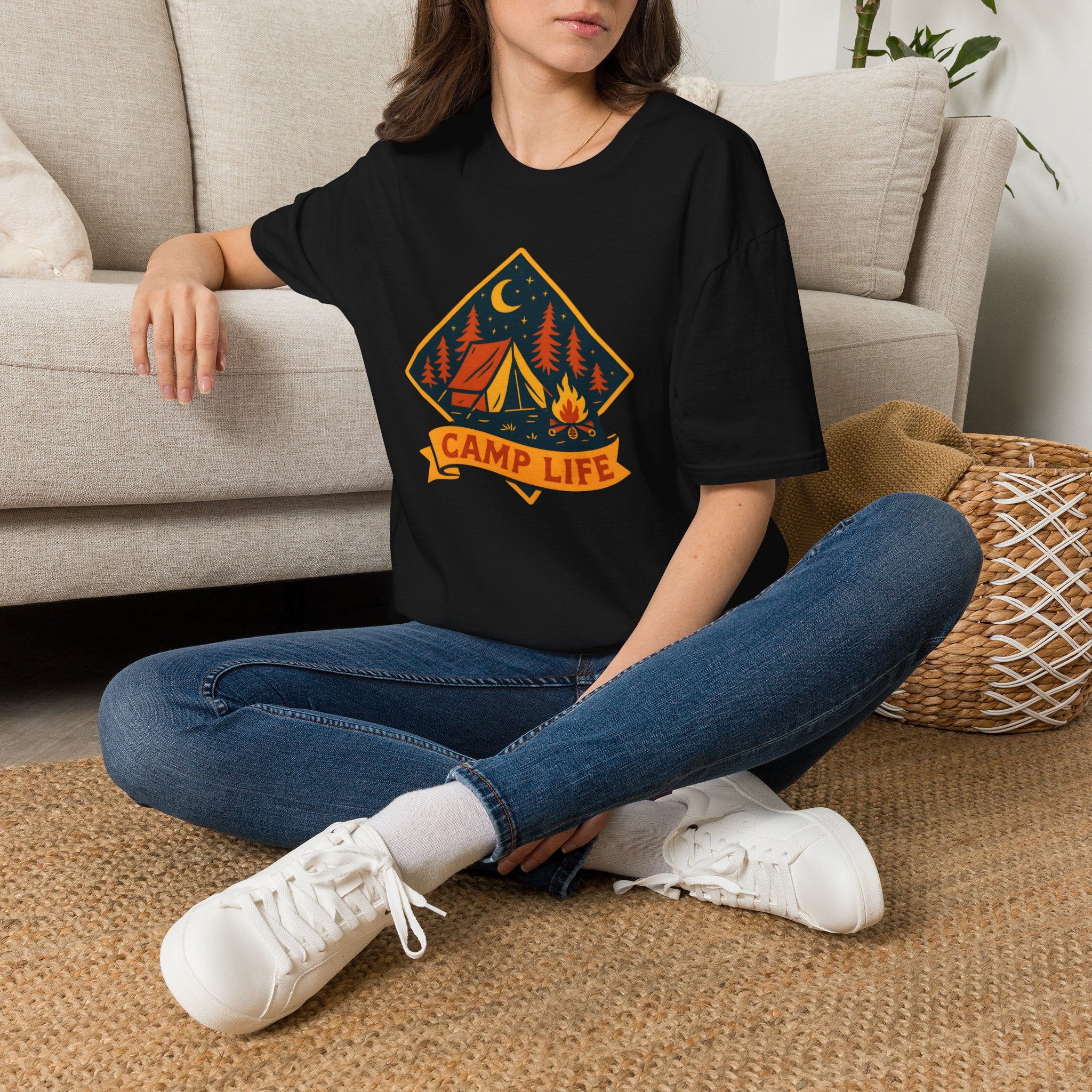 Camping Night Campfire T-Shirt