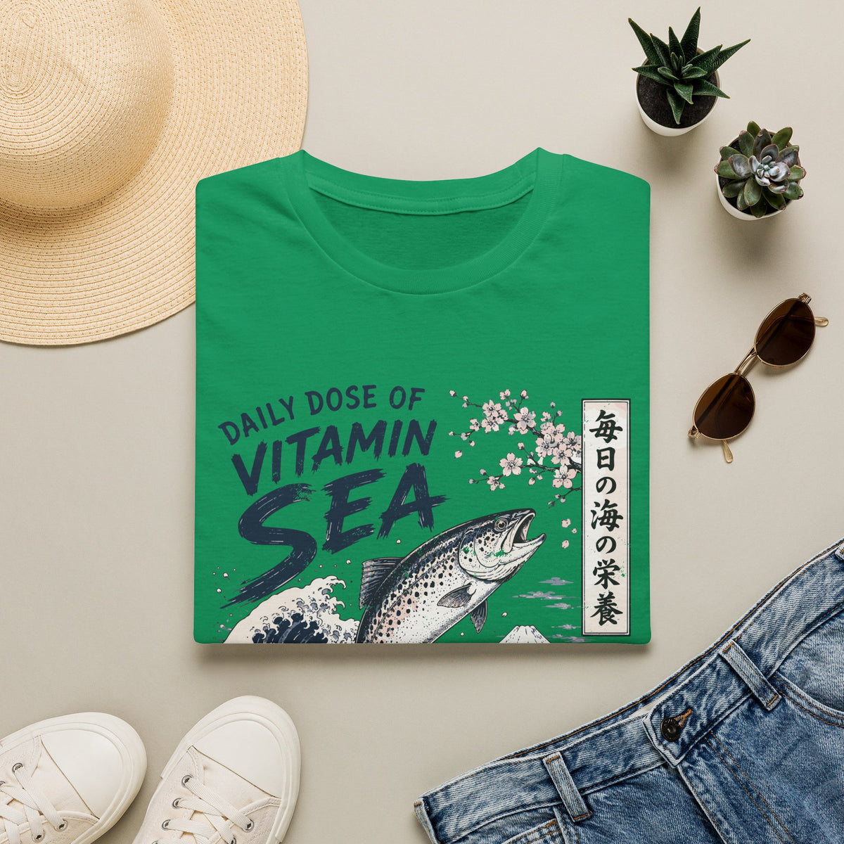 Vitamin Sea Japanese Wave Fish T-Shirt
