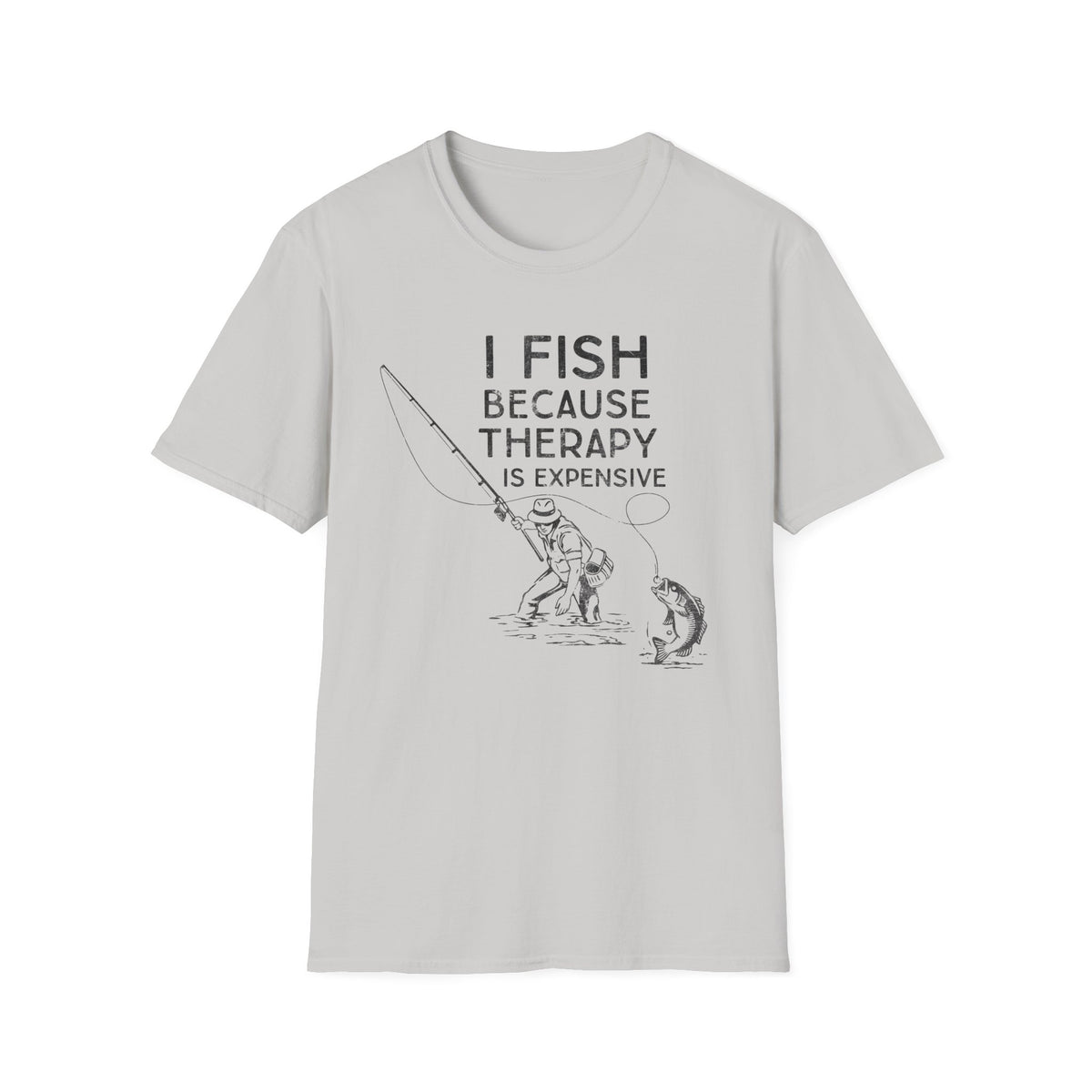 I Fish Because Therapy Is Expensive T-Shirt