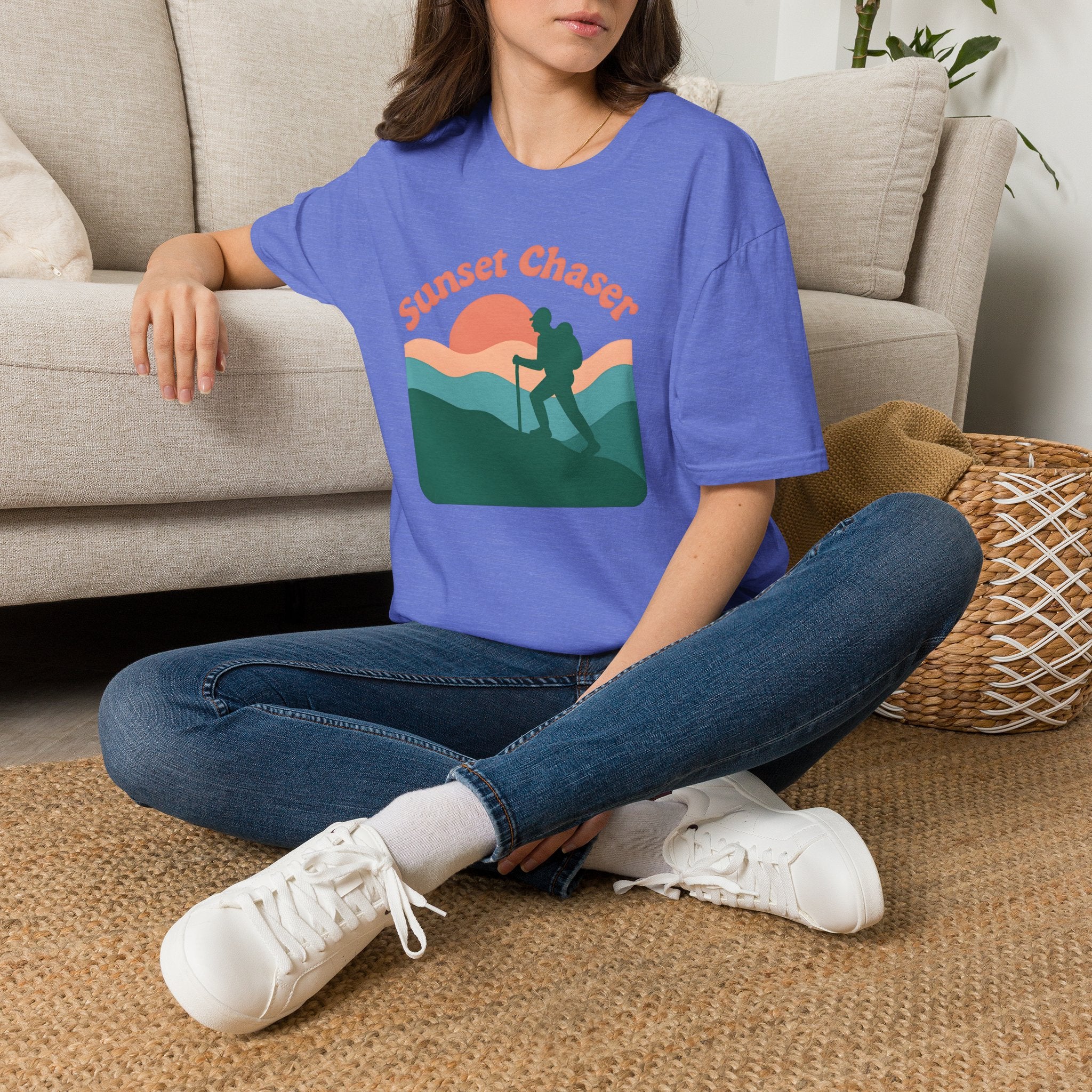 Hiker on Sunset Trail T-Shirt