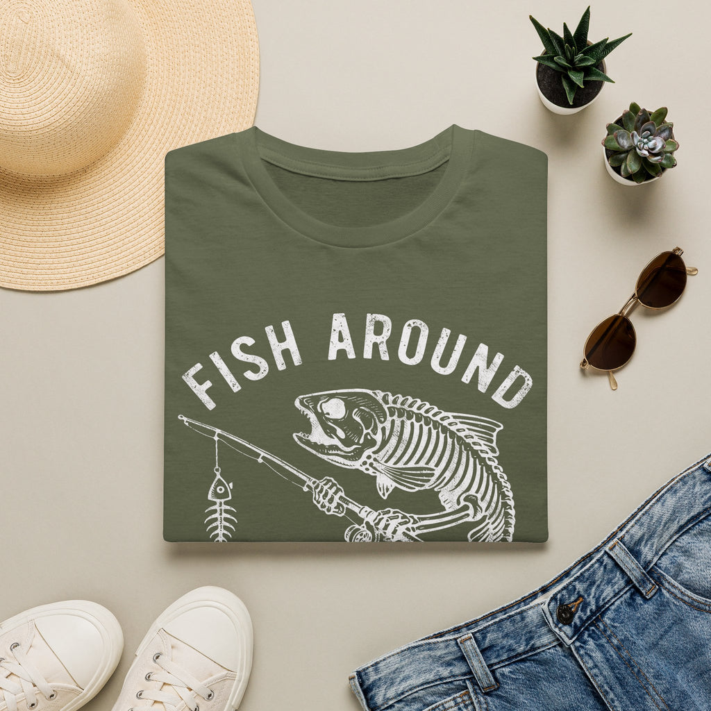 Skeleton Trout Fishing T-Shirt