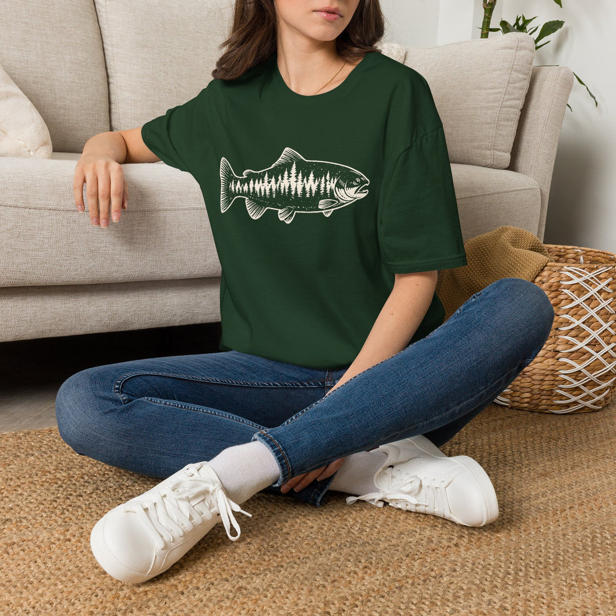 Trout Forest Silhouette T-Shirt