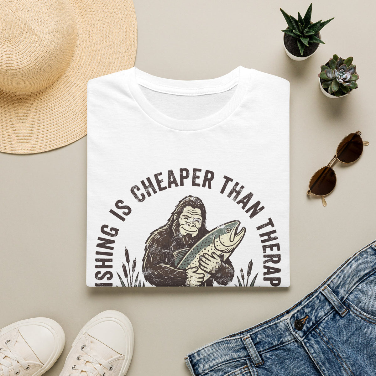 Fishing Is Cheaper Than Therapy T-Shirt