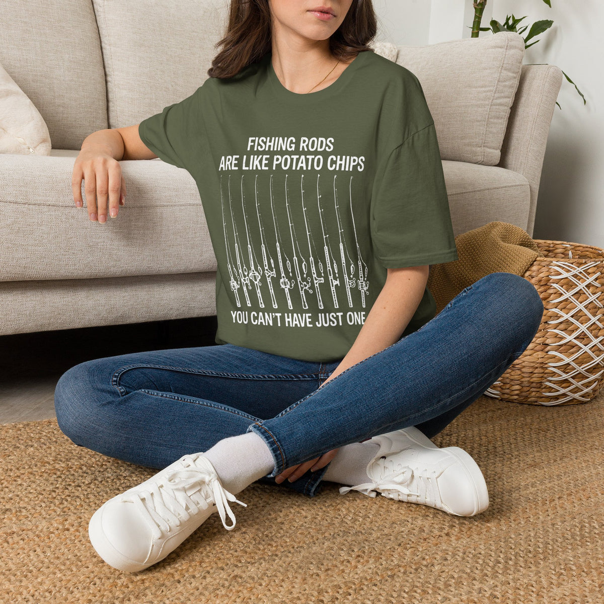 Fishing Rods Are Like Potato Chips T-Shirt