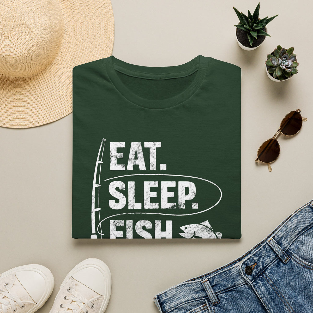 Eat Sleep Fish Repeat T-Shirt