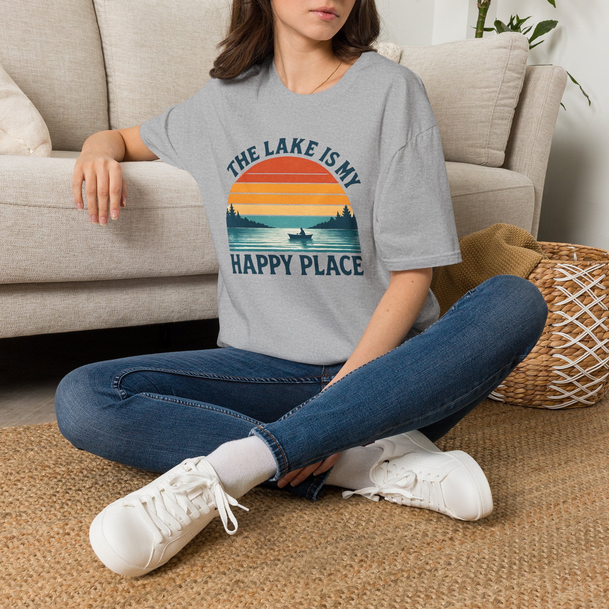 Lake Sunset Happy Place T-Shirt