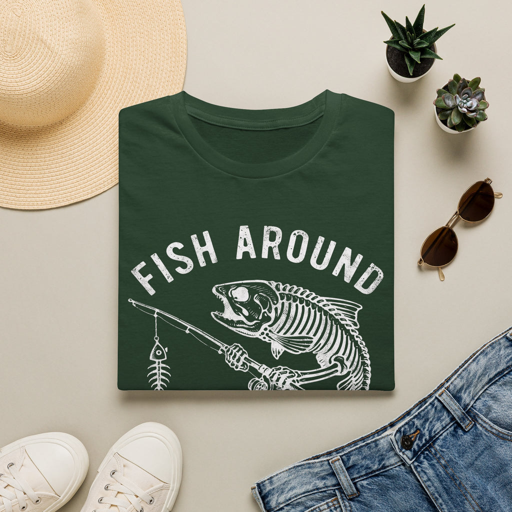 Skeleton Trout Fishing T-Shirt