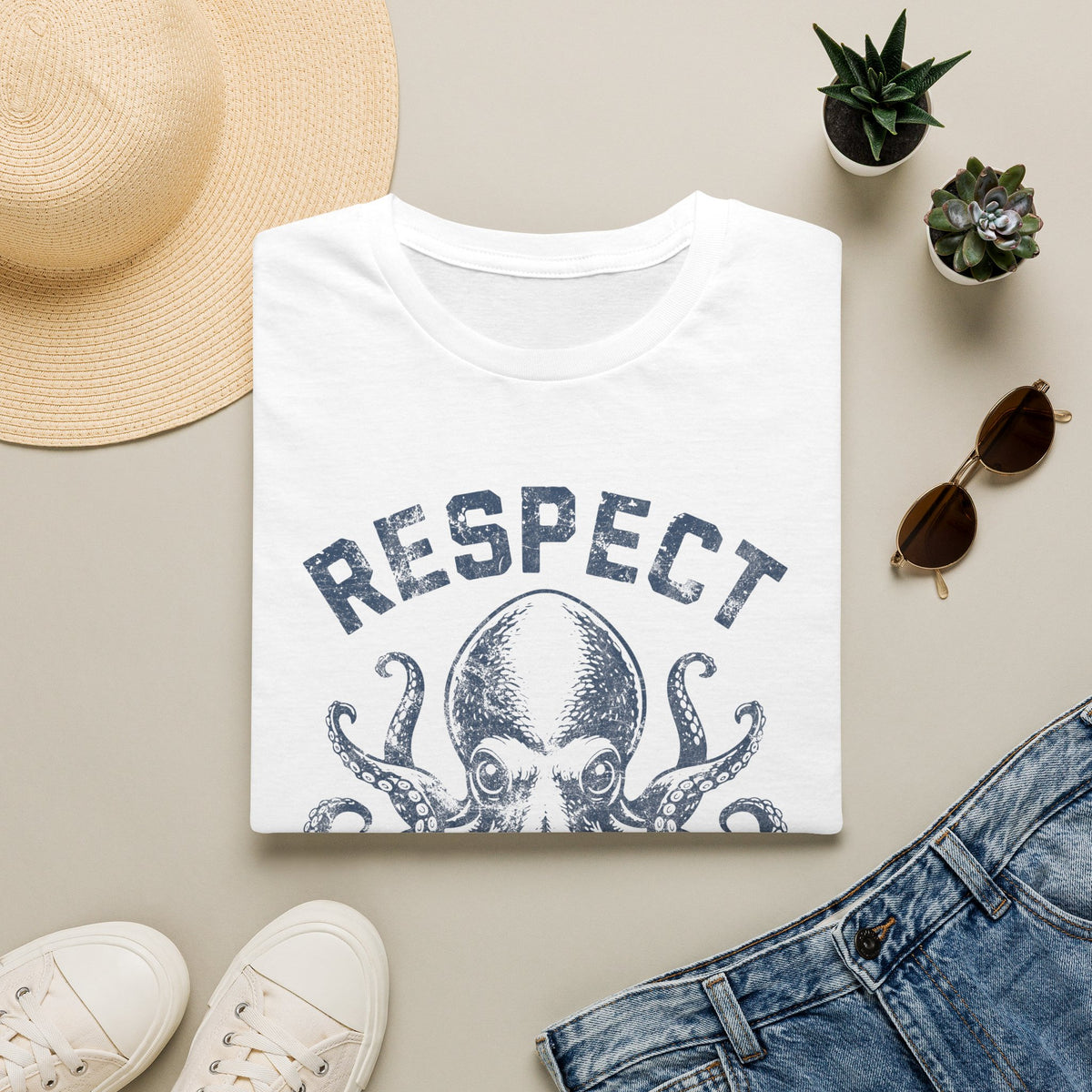 Respect The Locals Octopus T-Shirt
