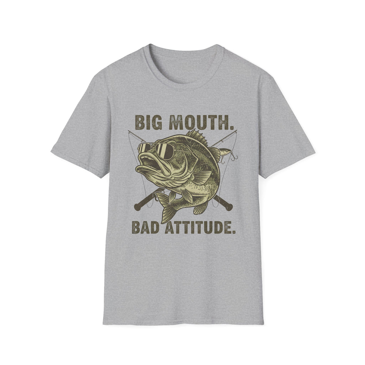 Big Mouth Bad Attitude Bass T-Shirt