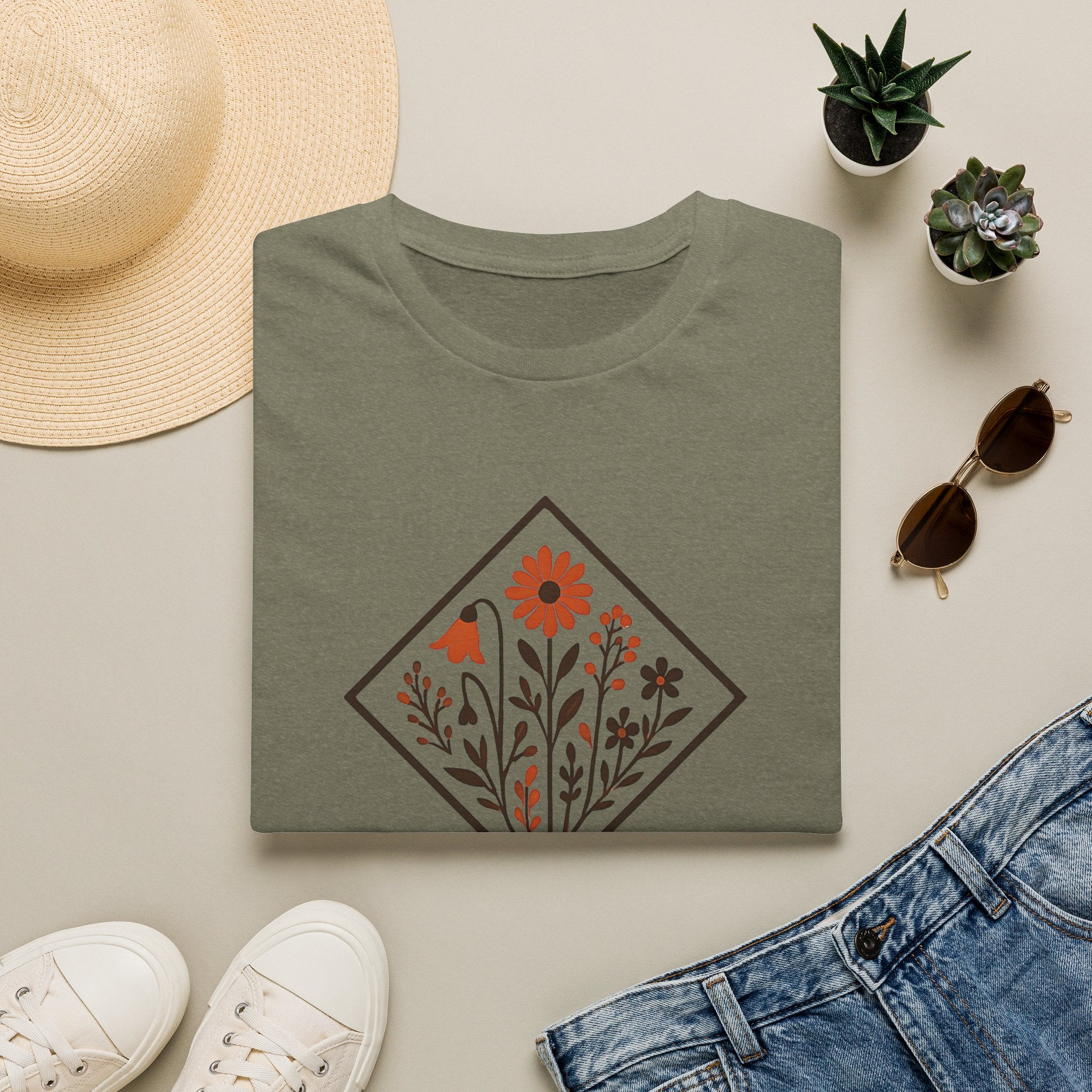 Floral Nature Artwork T-Shirt