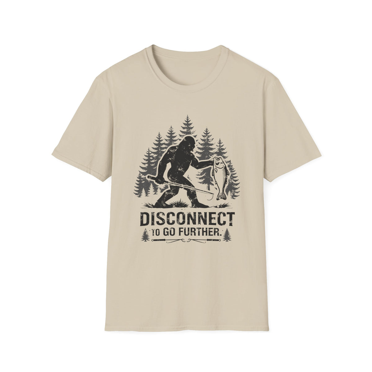 Bigfoot Fishing T-Shirt T-Shirt