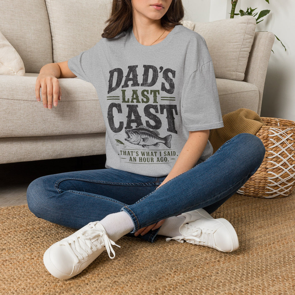 Dad's Last Cast Fishing T-Shirt
