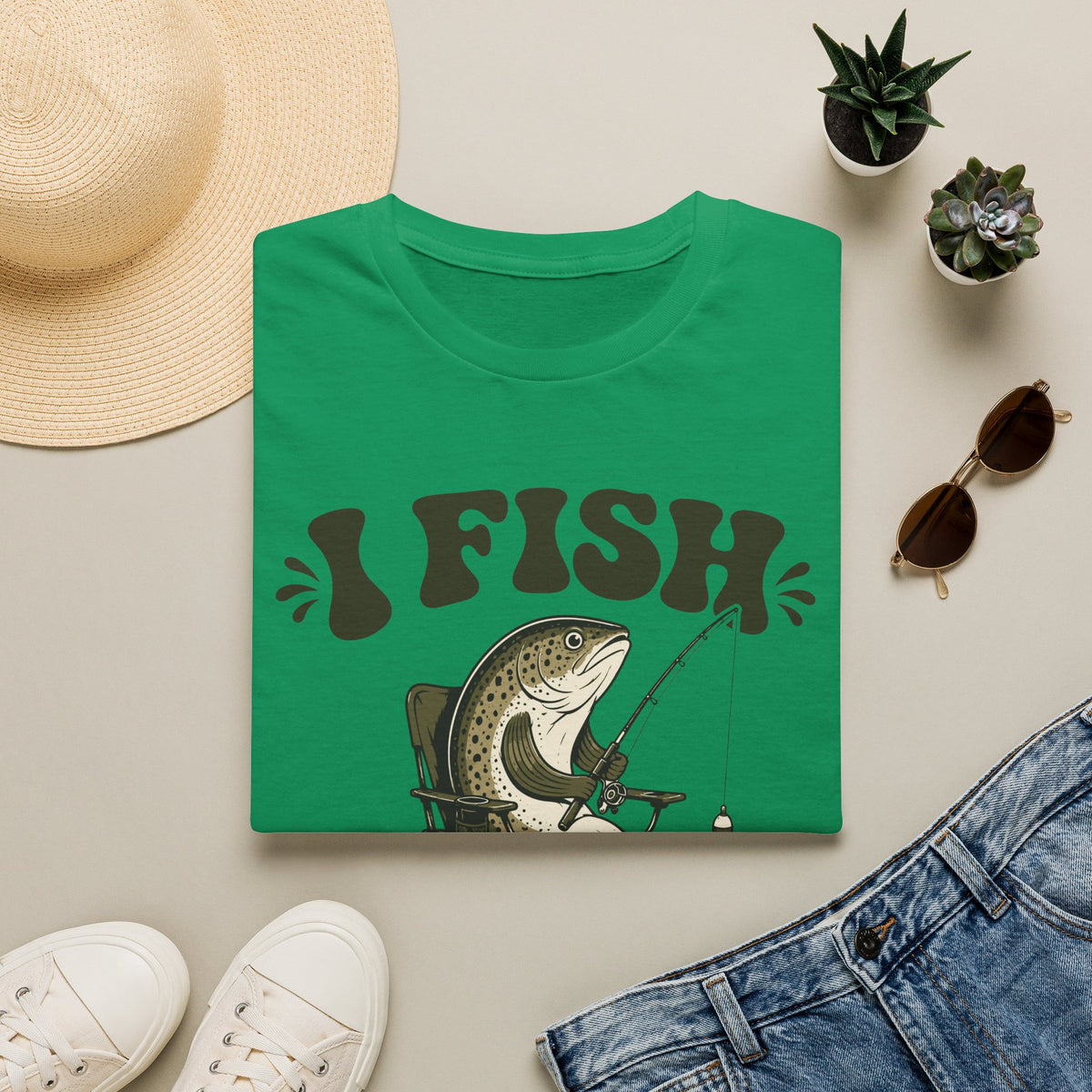 I Fish Therefore I Am T-Shirt