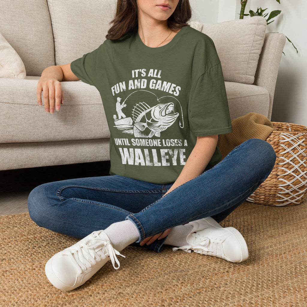 It's All Fun And Games Walleye T-Shirt