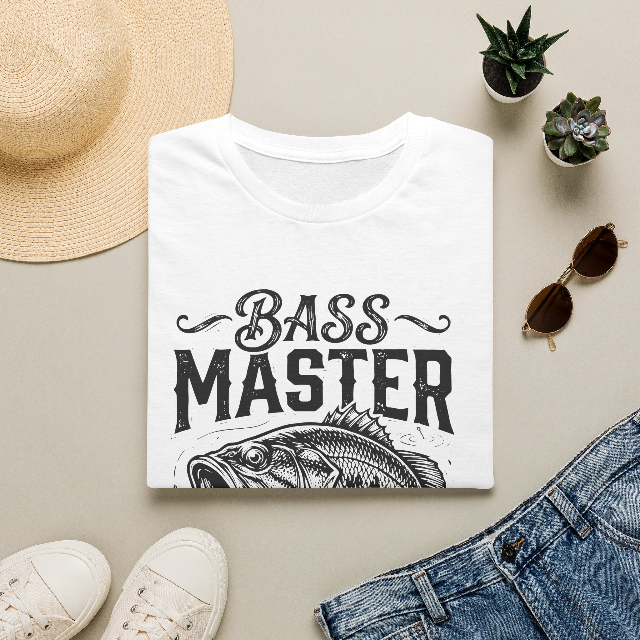 Bass Master T-Shirt — Vintage Fishing Graphic Tee for Anglers