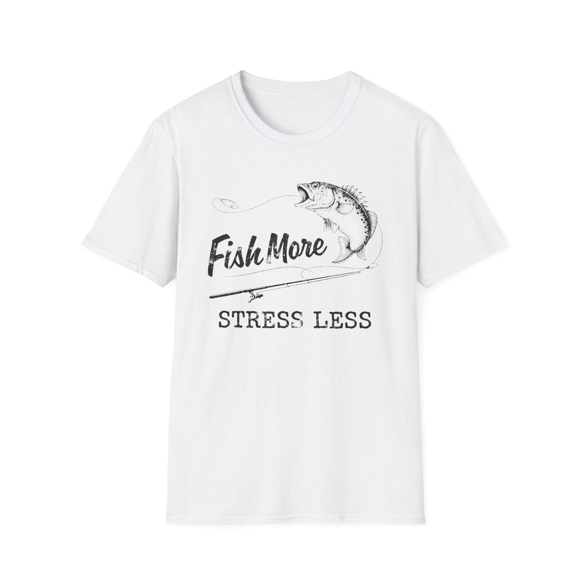 Fish More Stress Less T-Shirt