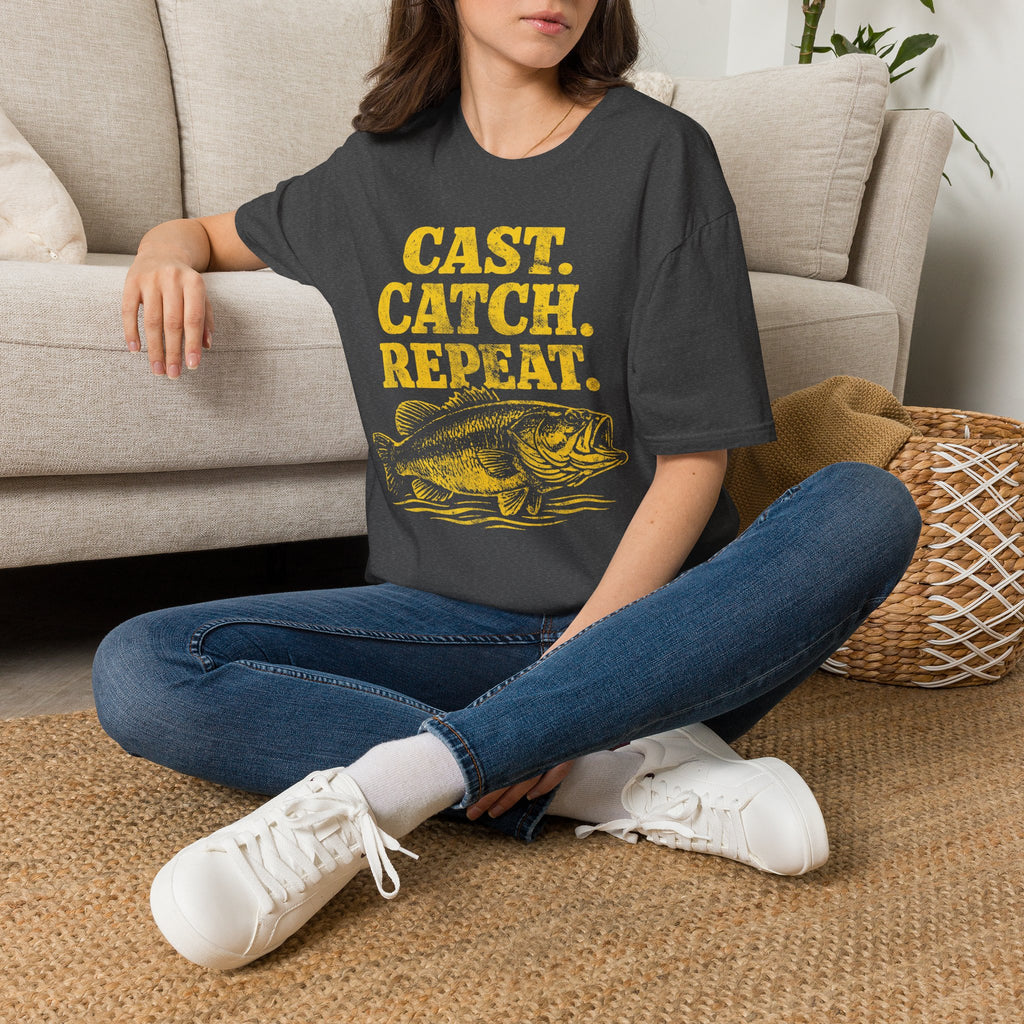 Cast. Catch. Repeat. Fishing T-Shirt