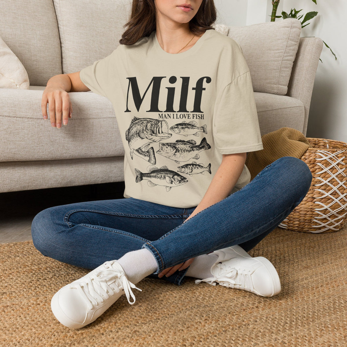 Milf "Man I Love Fish" T-Shirt