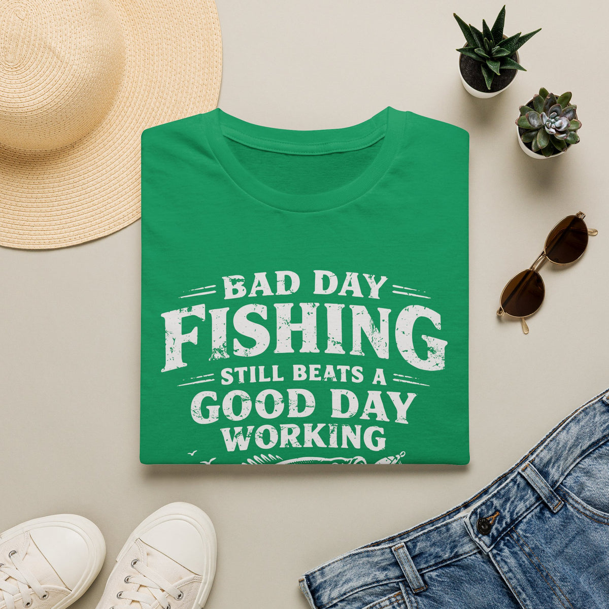 Fishing Still Beats a Good Day Working T-Shirt