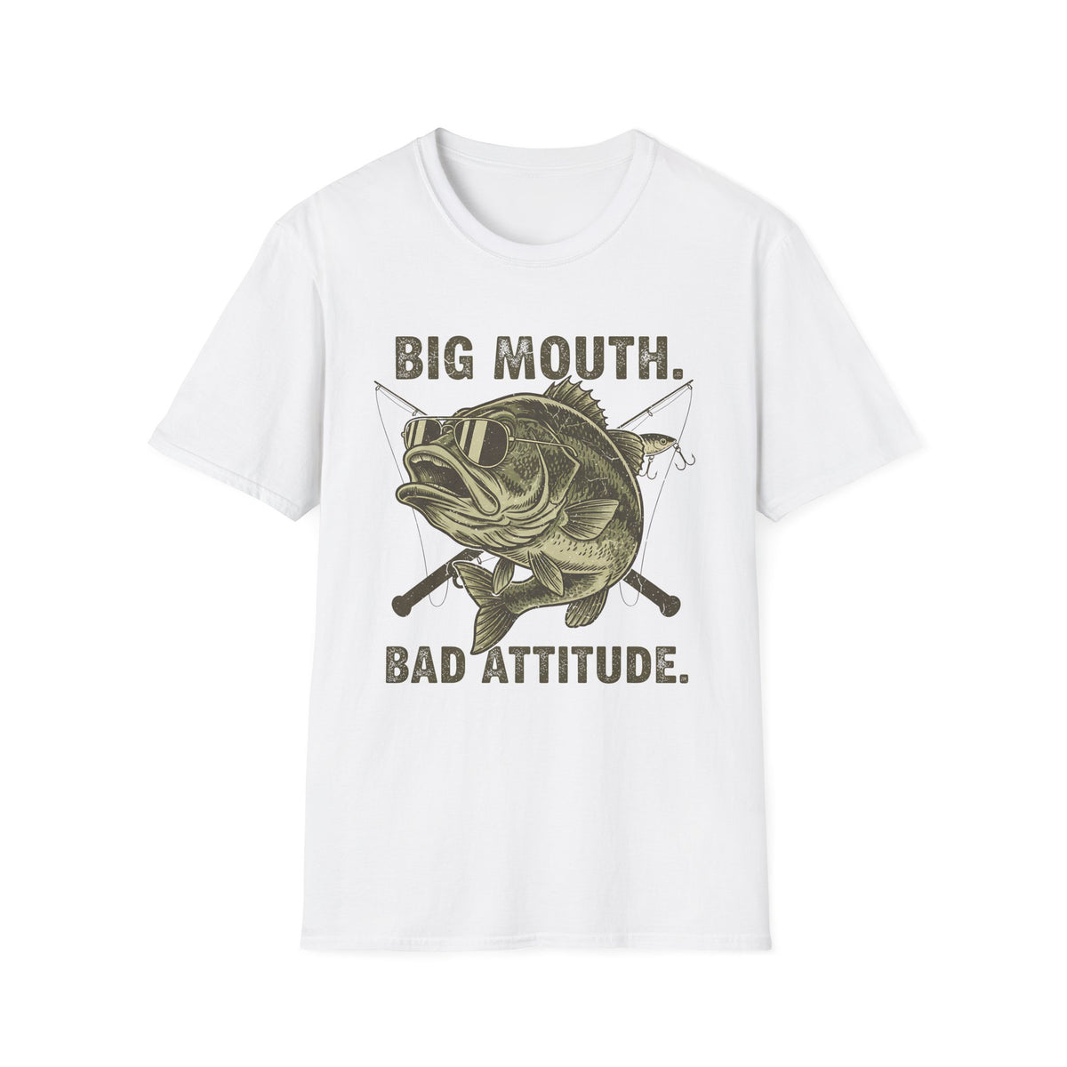Big Mouth Bad Attitude Bass T-Shirt