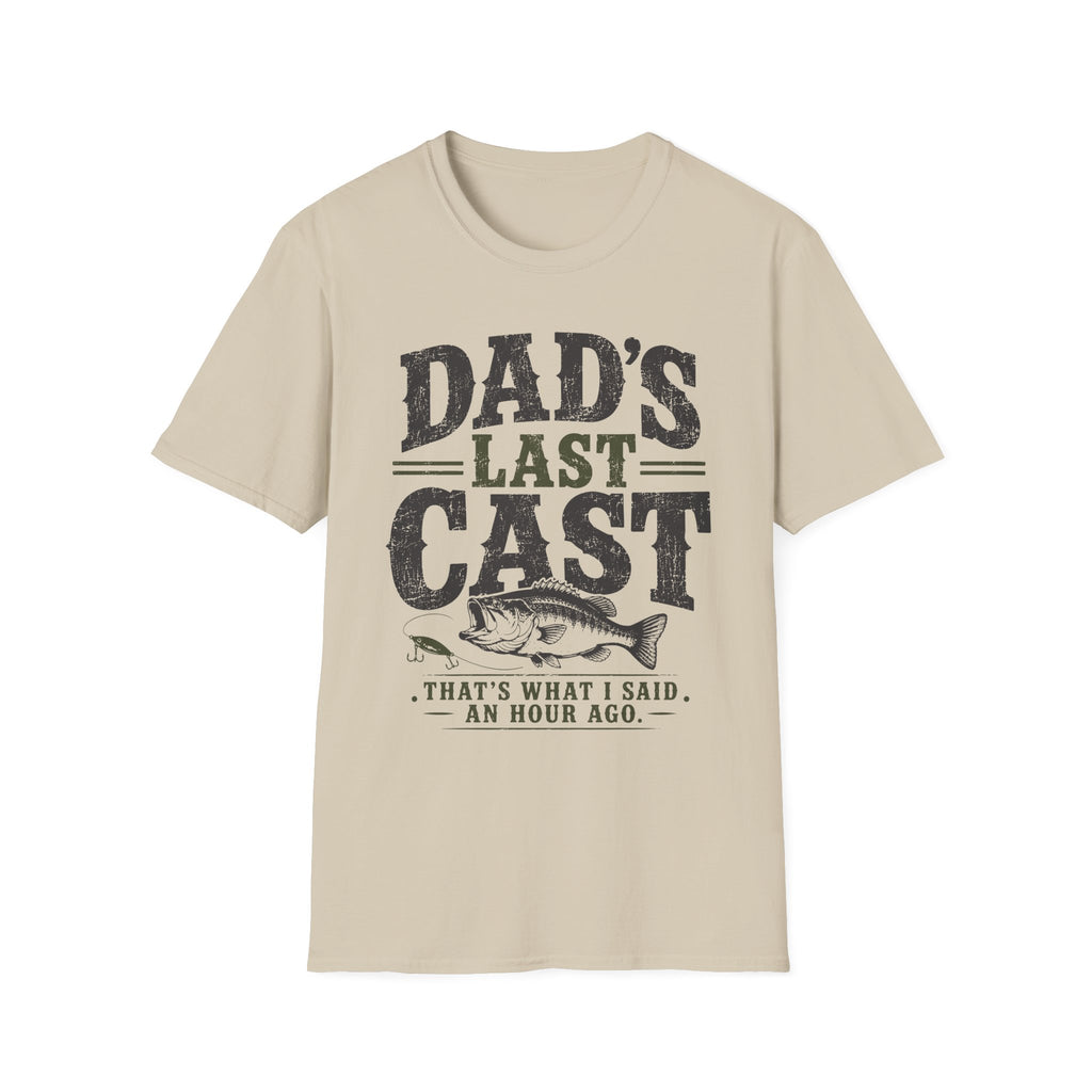 Dad's Last Cast Fishing T-Shirt