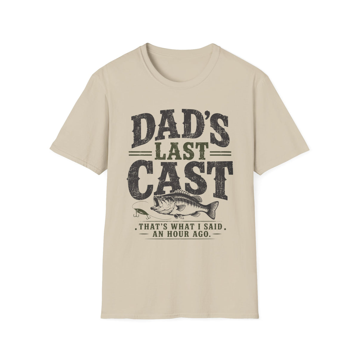 Dad's Last Cast Fishing T-Shirt
