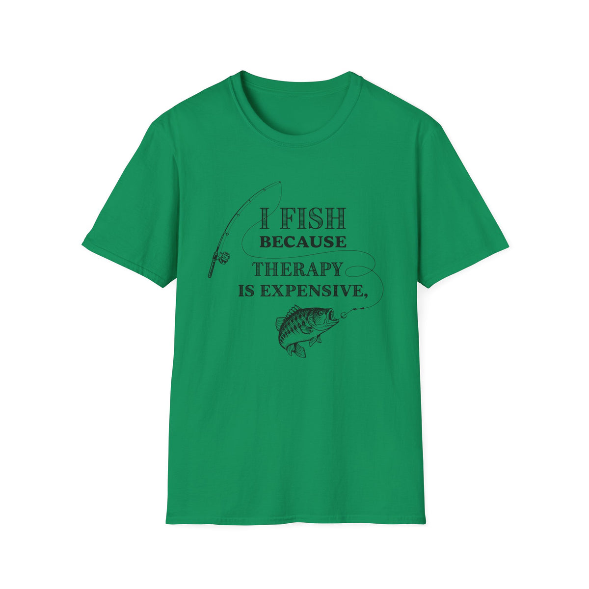 Bass Fishing Therapy T-Shirt