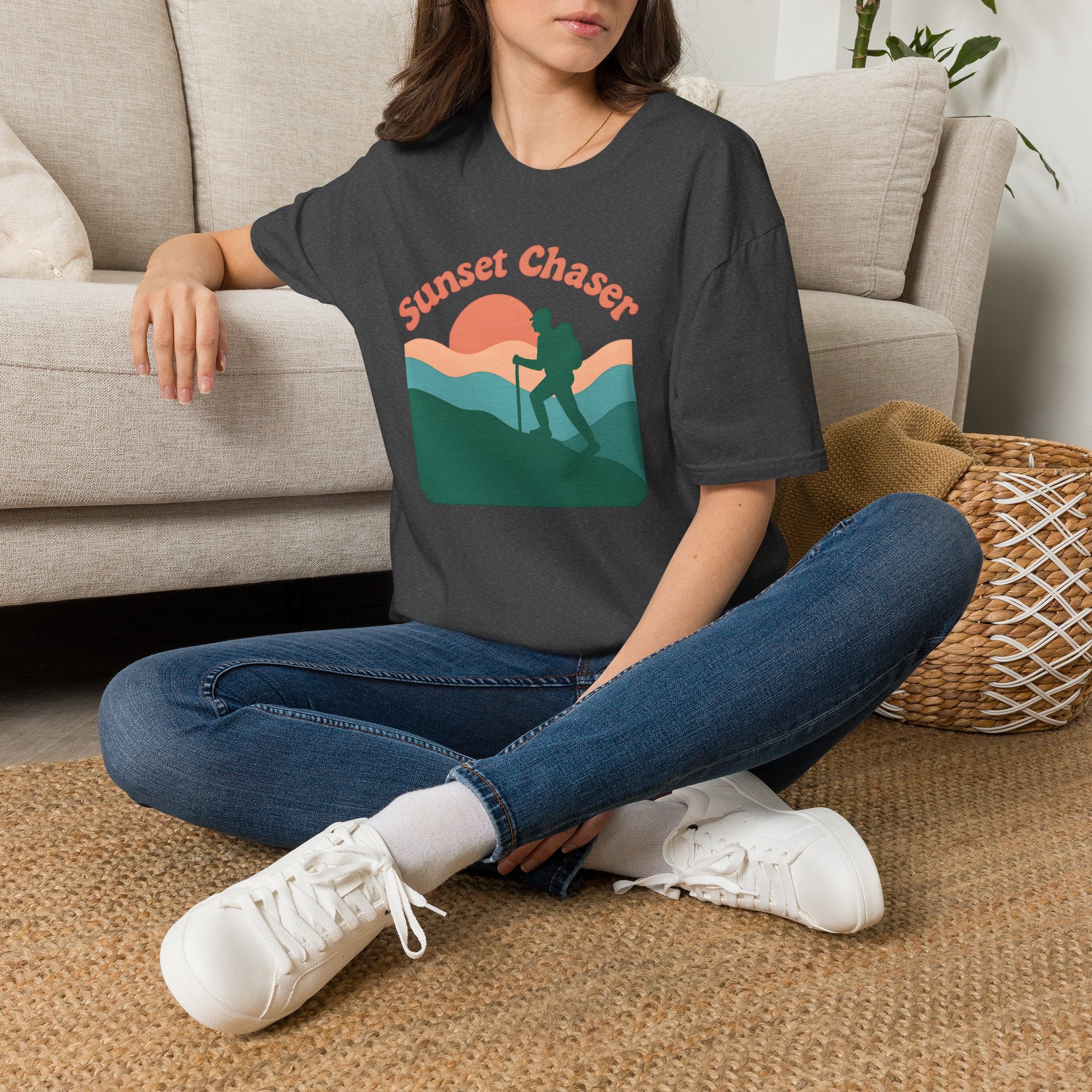 Hiker on Sunset Trail T-Shirt