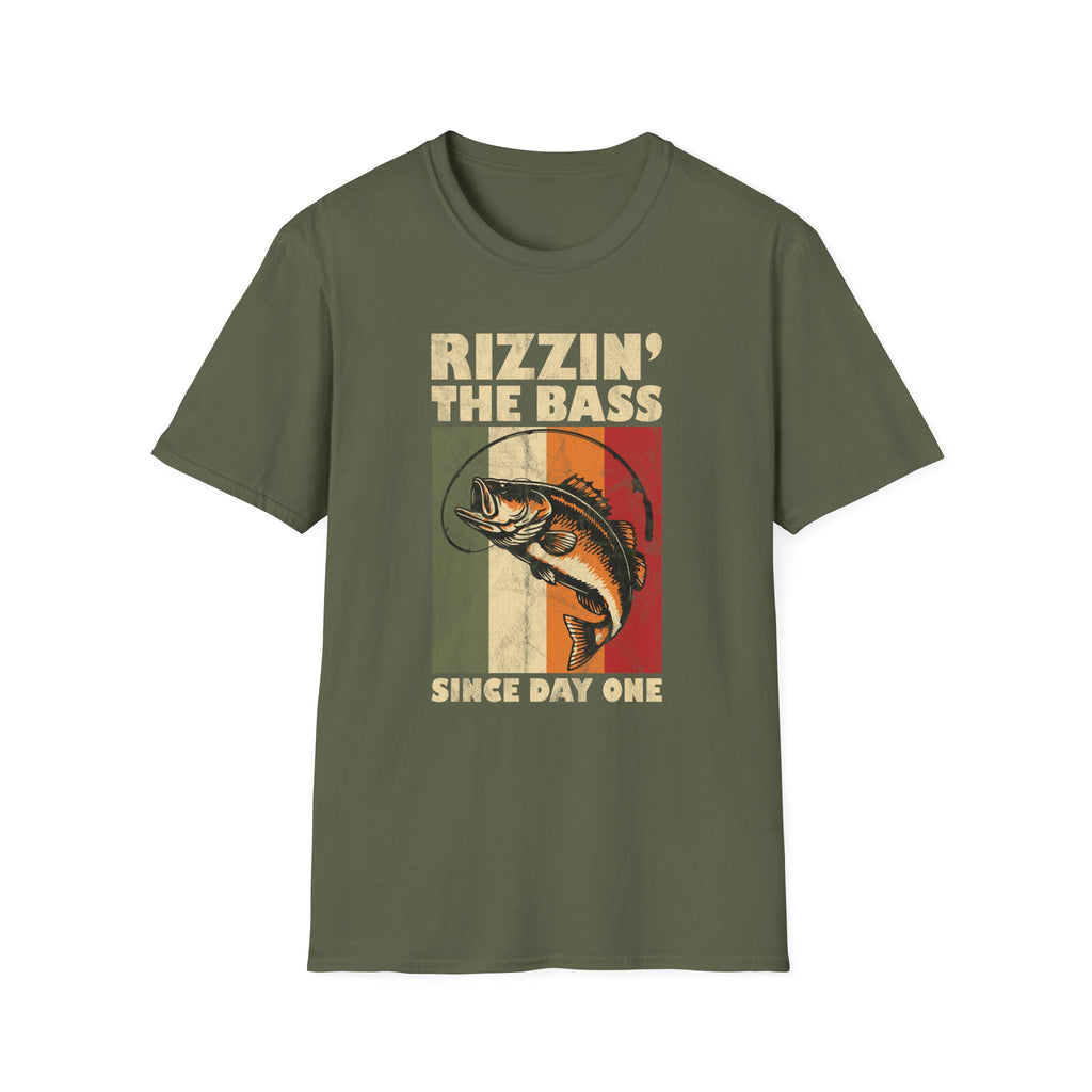 Rizzin' the Bass Fishing T-Shirt