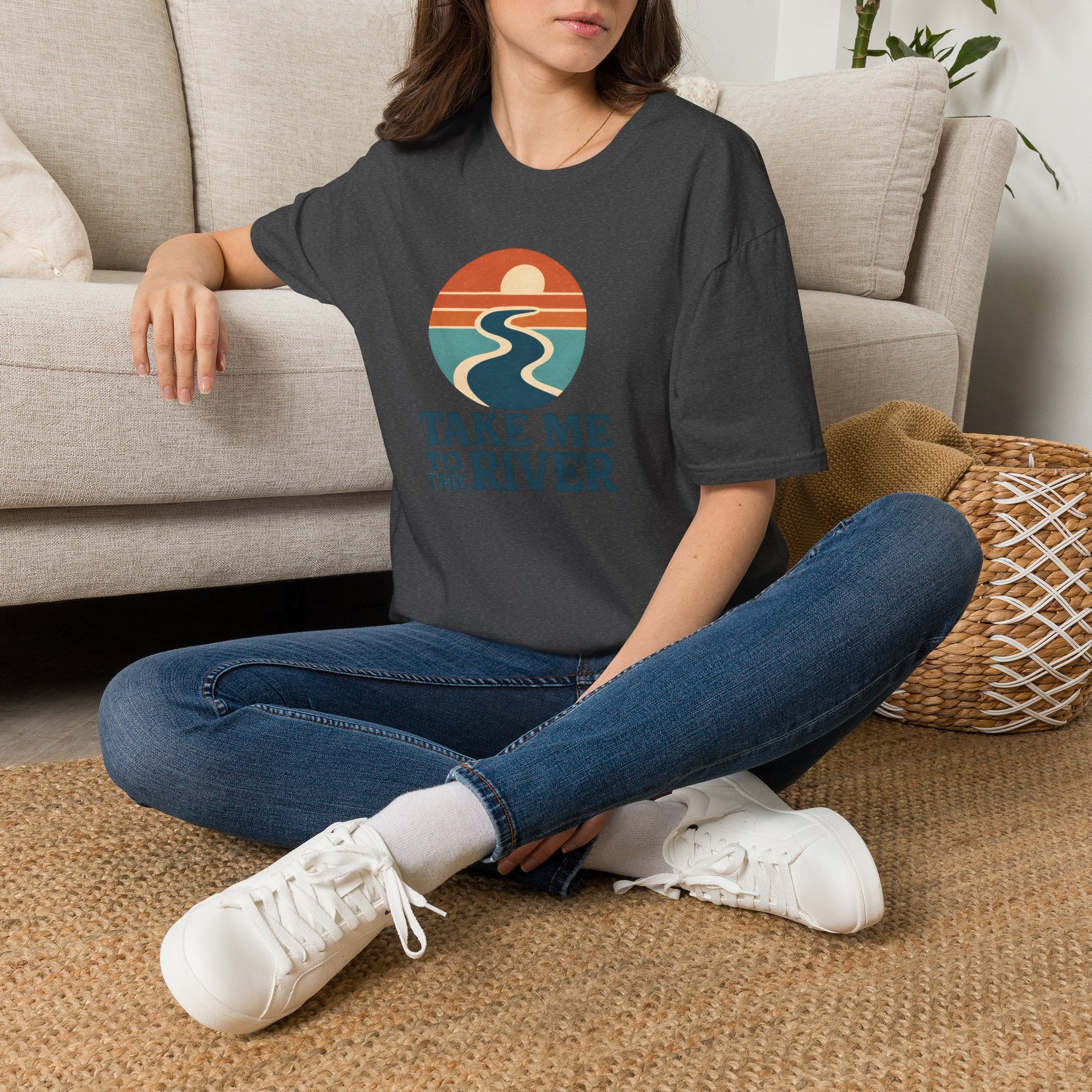 Sunset River Graphic T-Shirt