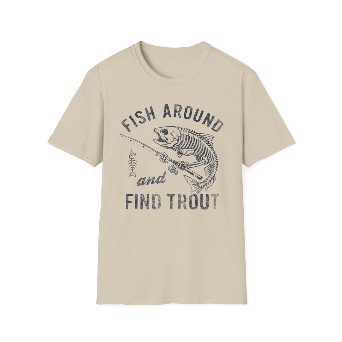Skeleton Trout Fishing T-Shirt
