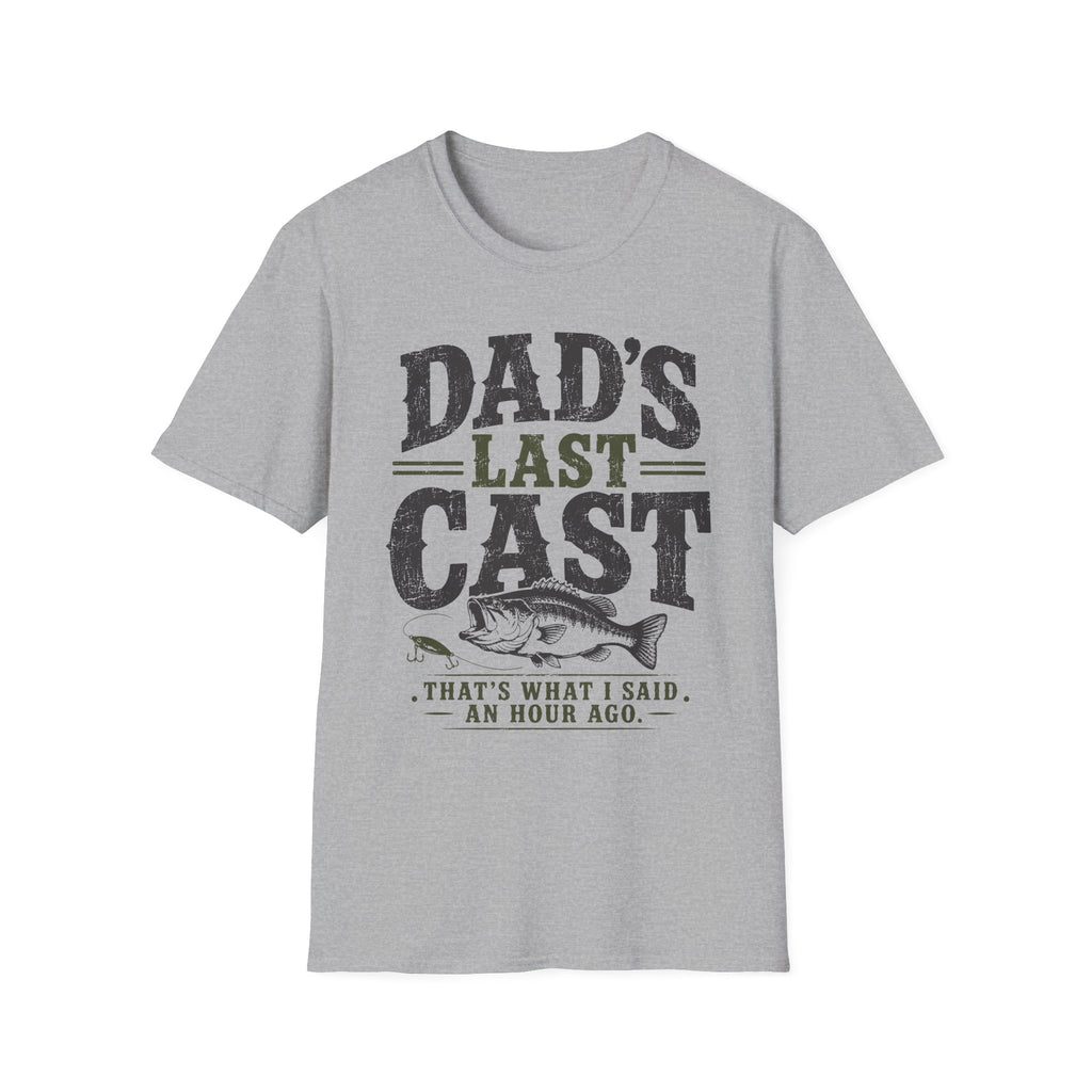 Dad's Last Cast Fishing T-Shirt