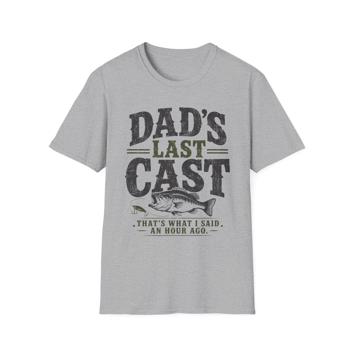 Dad's Last Cast Fishing T-Shirt