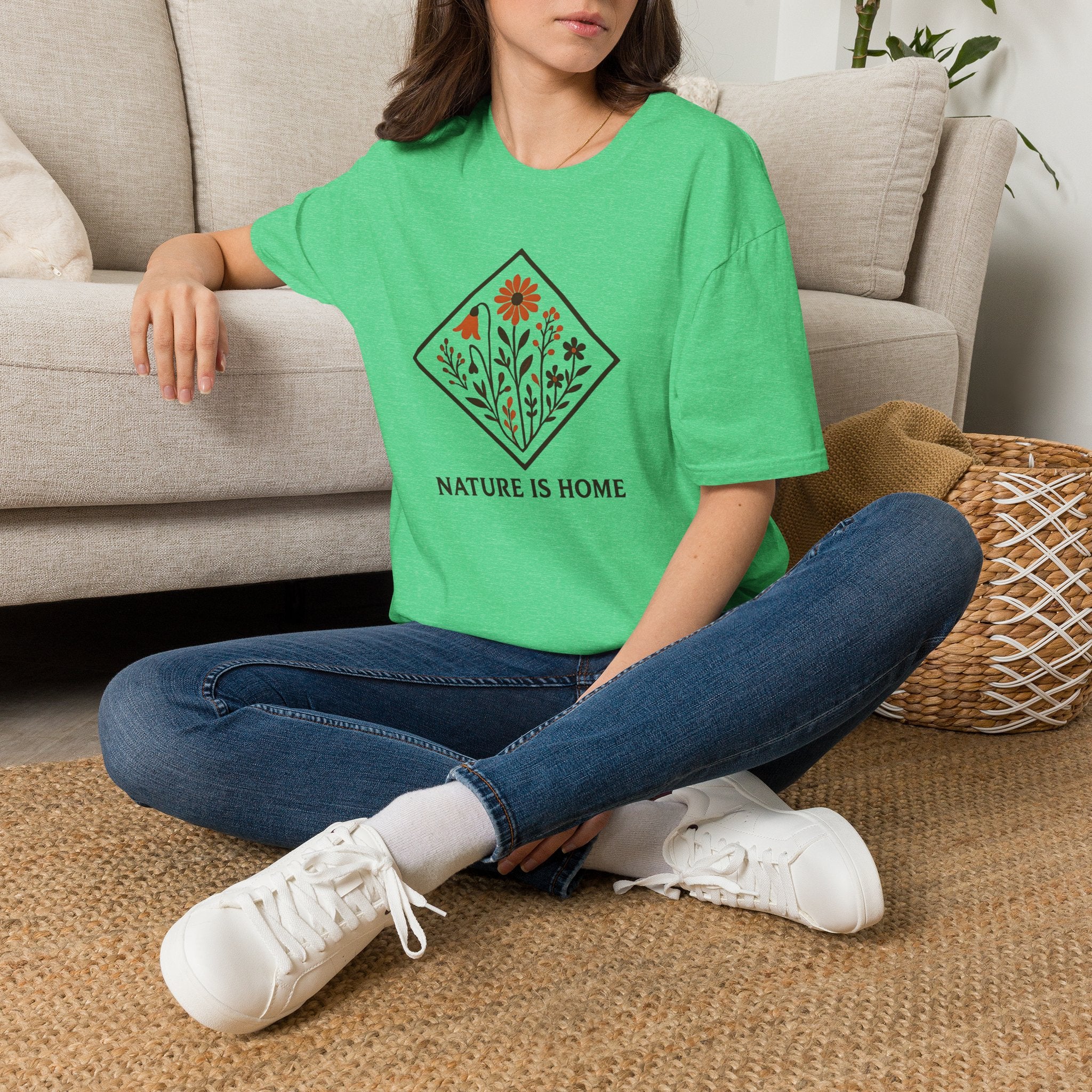 Floral Nature Artwork T-Shirt
