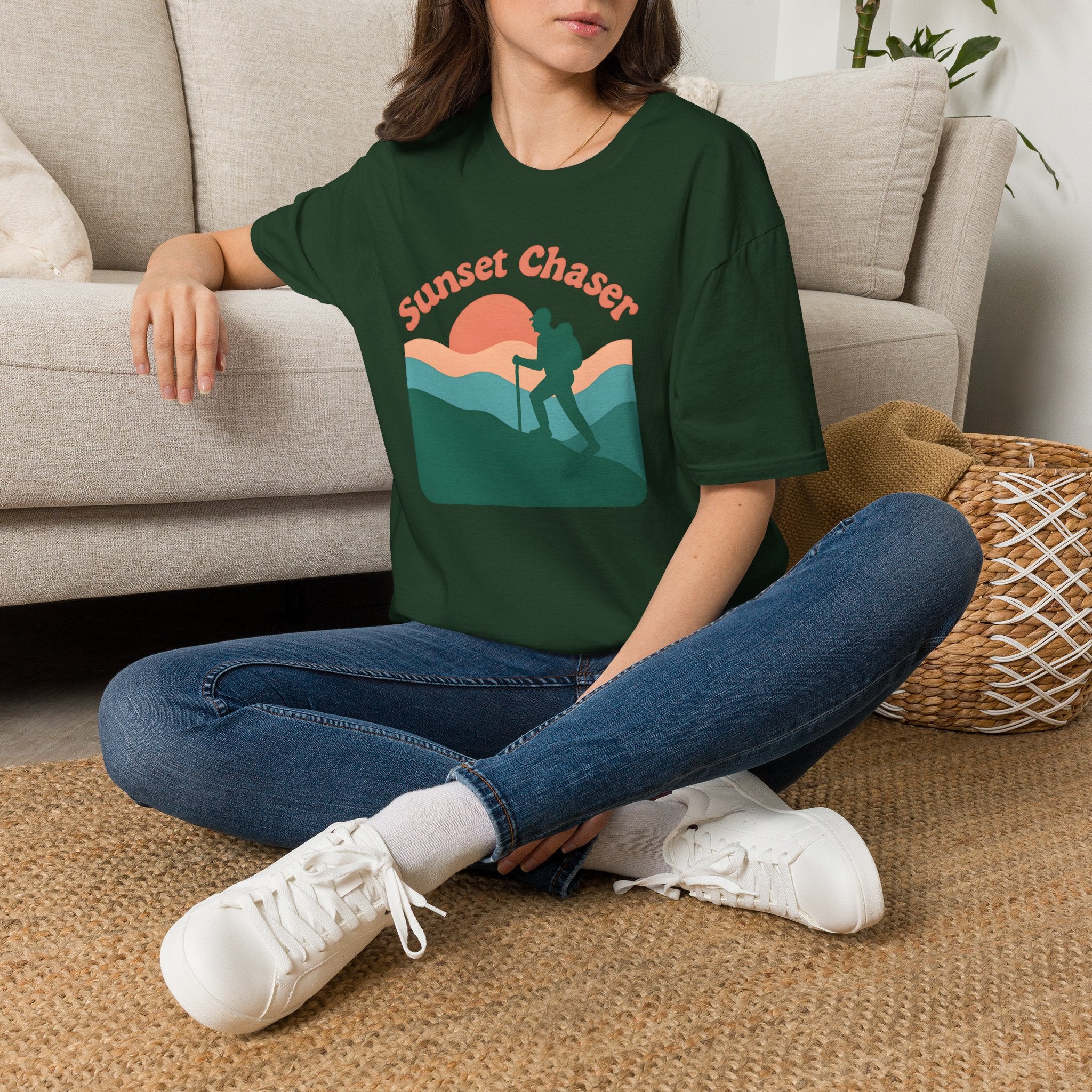 Hiker on Sunset Trail T-Shirt