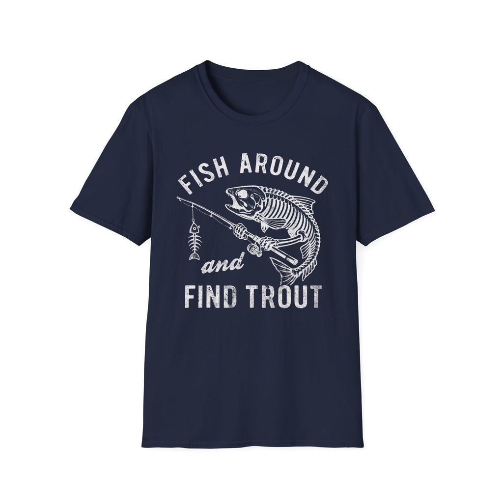 Skeleton Trout Fishing T-Shirt